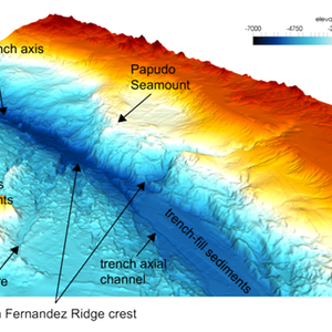 Subduction of the Juan Fernandez Ridge crest