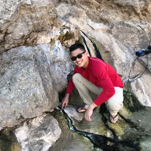 PhD Student Jon Golla in the field